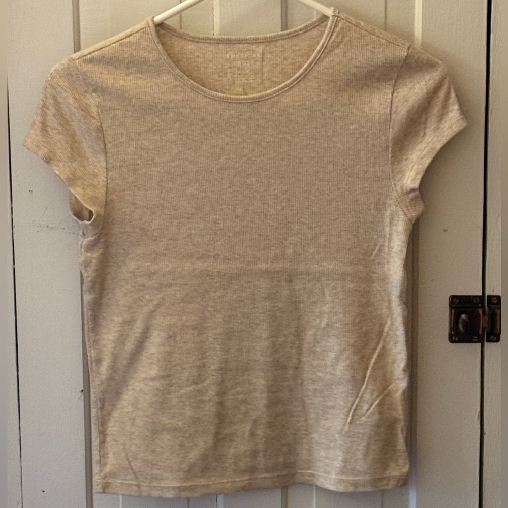 American Eagle Hey Baby Ribbed T Shirt